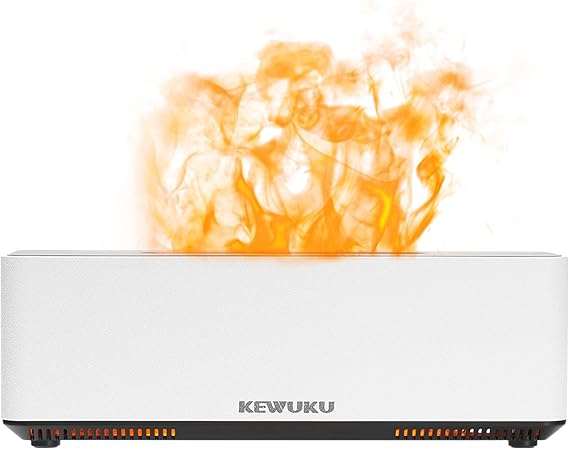 Oil Diffuser and Humidifier with Flickering Flame Light