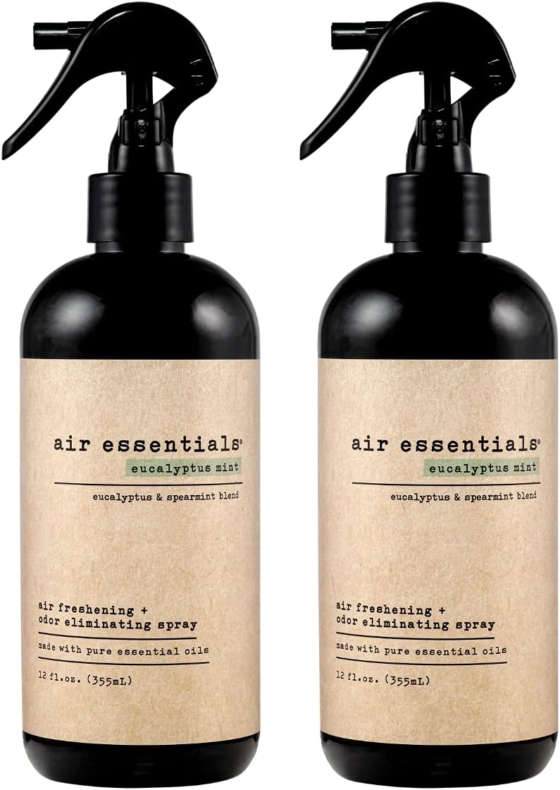 Air Freshener & Odor Eliminator Spray - 12 oz, Pack of 2 - Made with Pure Essential Oils