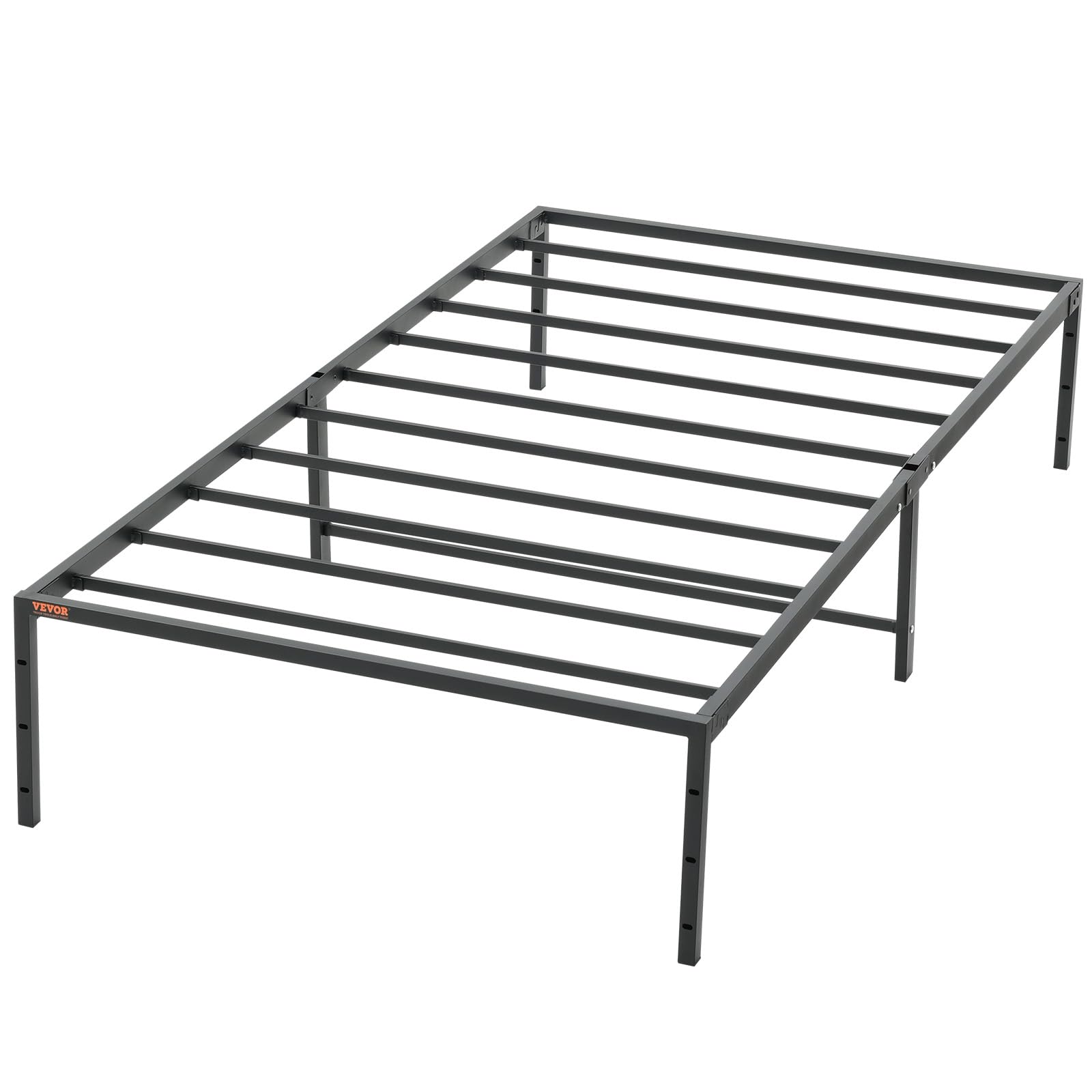 14 Inch Twin Metal Bed Frame Platform, No Box Spring Needed