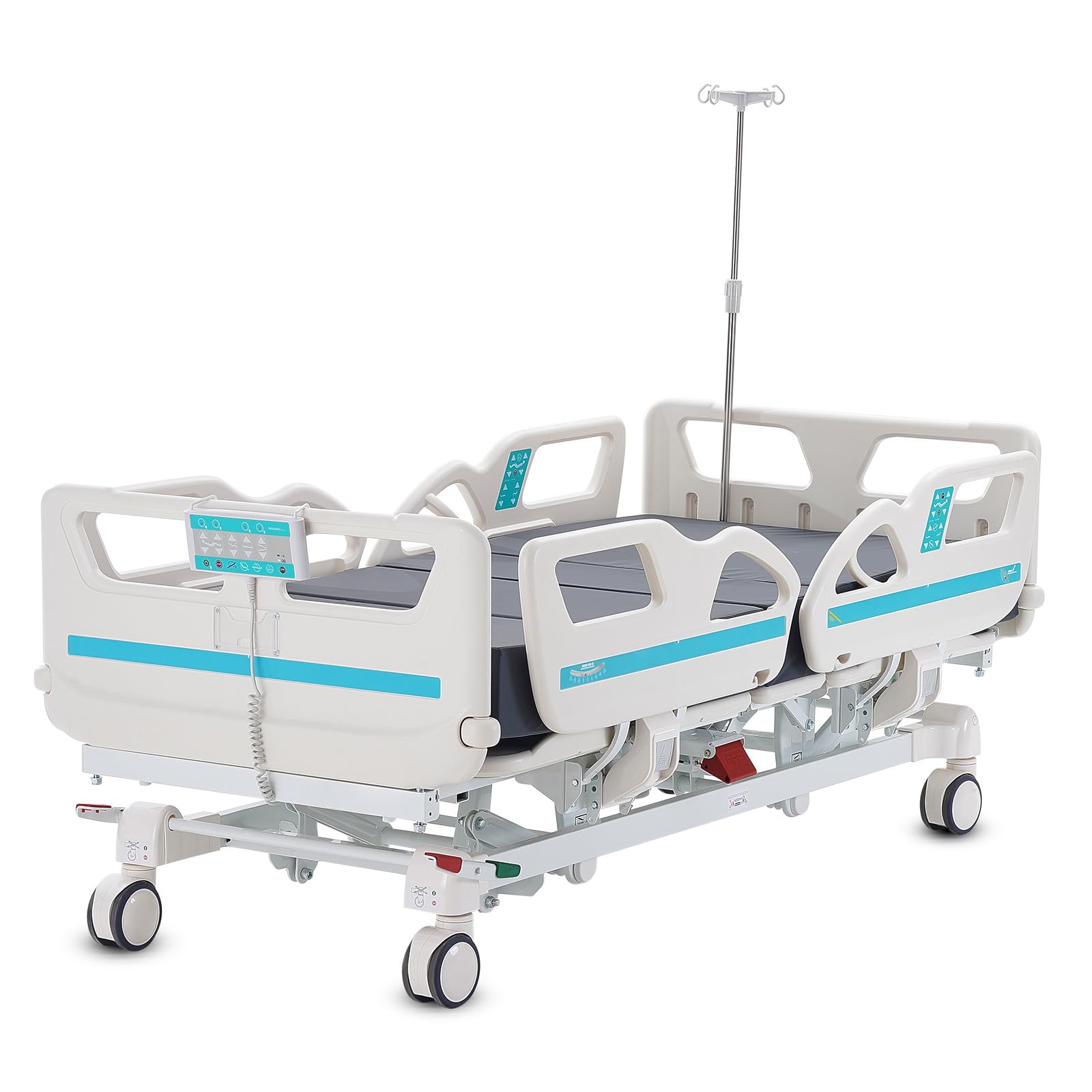 Premium 5 Function Full Electric Hospital Bed with Cardiac Chair Position