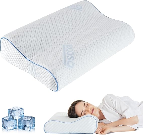 Adjustable Memory Foam Pillow, Travel Pillows for Sleeping
