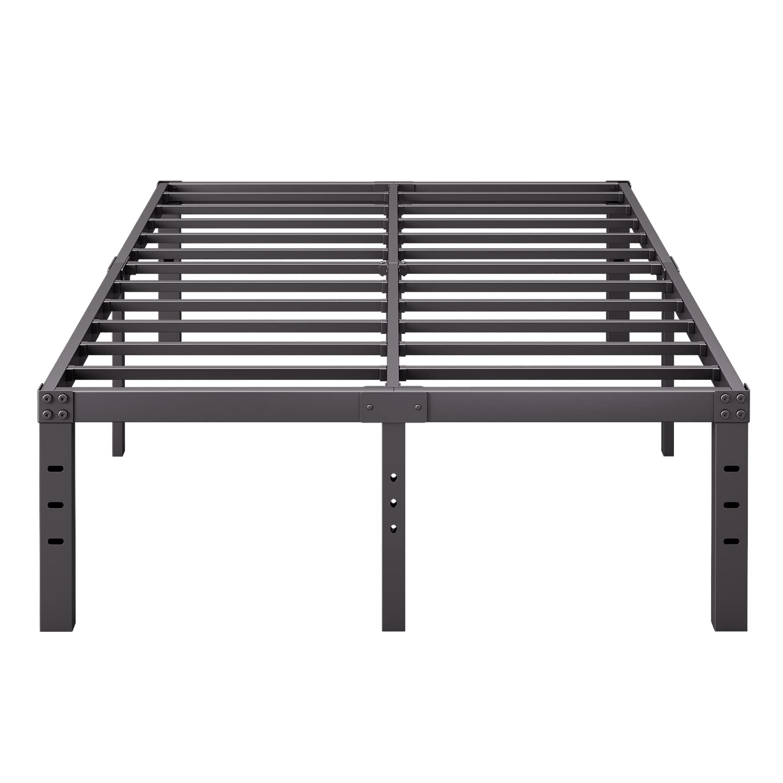 Queen Size Bed Frame, 18 Inch High Metal Bed Frame, Noise-Free Platform Bed No Box