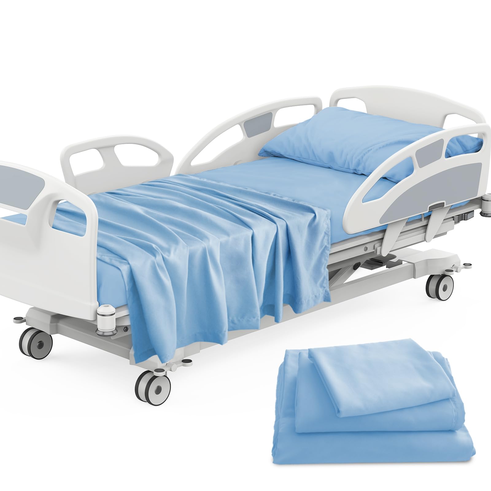 3 Piece Hospital Bed Sheets Set for Home Use and Hospital Use