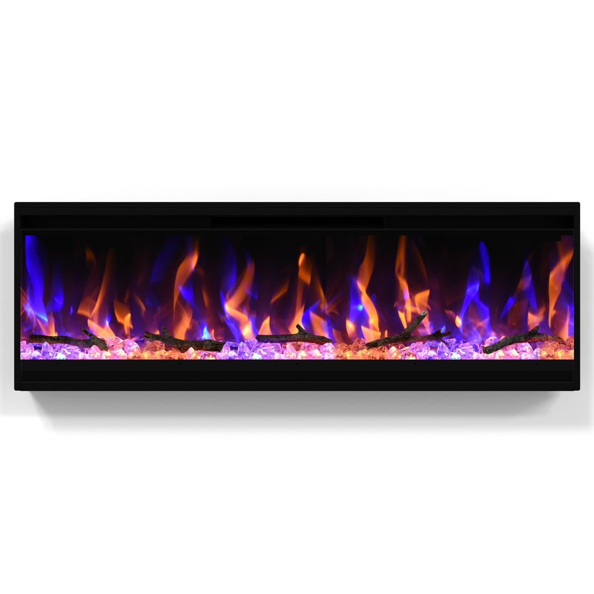 Ultra-Thin Recessed & Wall Mount Electric Fireplace Insert