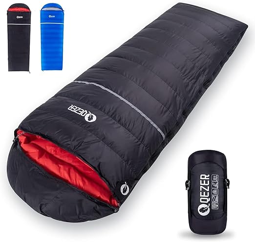 Down Sleeping Bag for Adults, 600 Fill Power, Ultralight & Compact