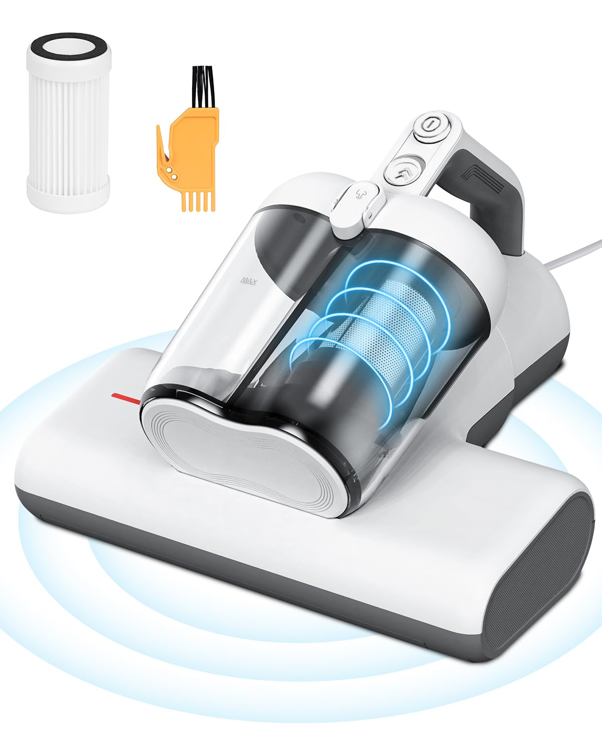 Mattress Vacuum Cleaner with UV-C Light, 450W Powerful Handheld Bed
