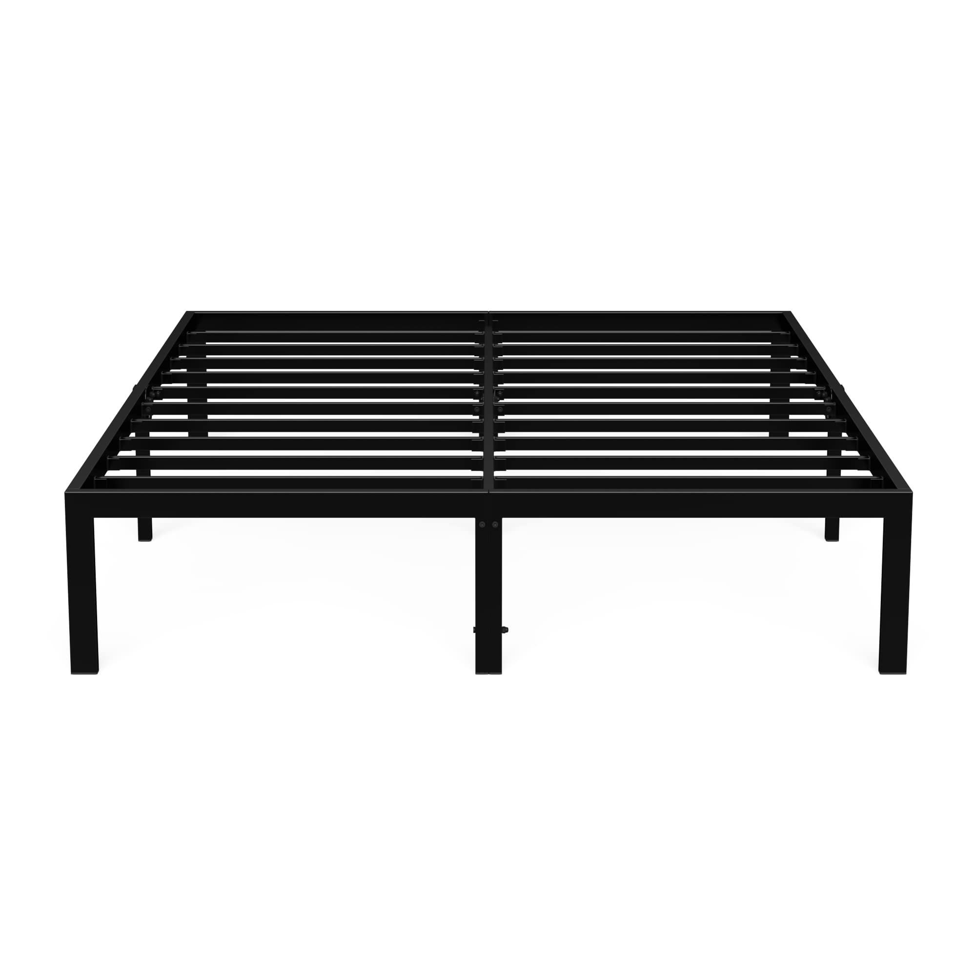 Full Size Bed Frame, Heavy Duty Steel Slat Platform Bed Frame Full Size