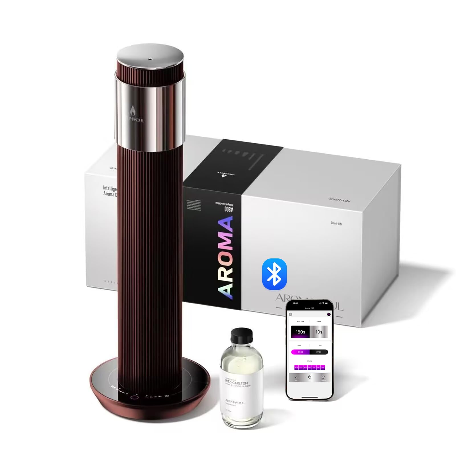 Scent Diffuser Starter Kit - 1000 Sq Ft. Coverage, Cordless Rechargeable Hotel