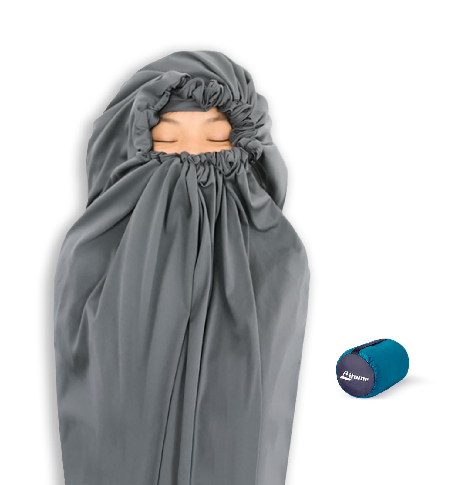 Season Sleeping Bag Liner Add Up to 22°F / 12°C, Mummy Sleeping