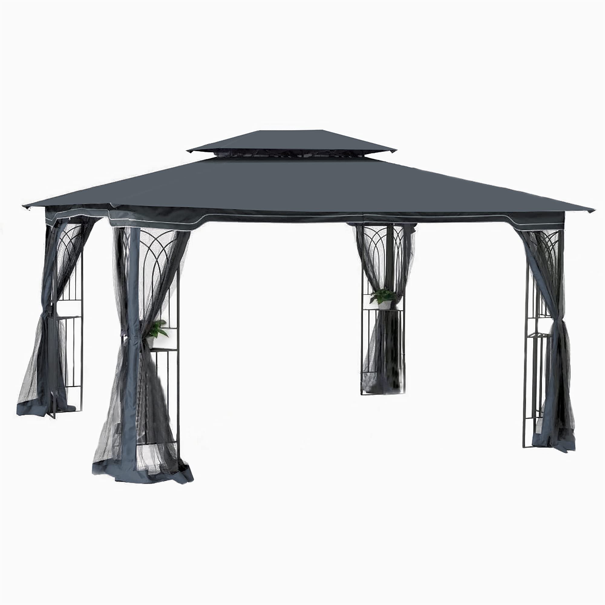13x10 Outdoor Gazebo Tent, Pop up Gazebo,with Ventilated Double