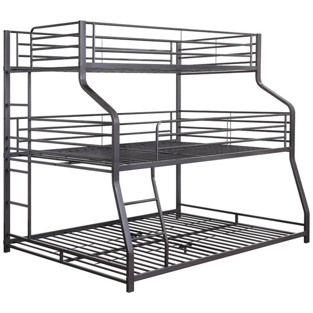 II Triple Bunk Bed in Gunmetal