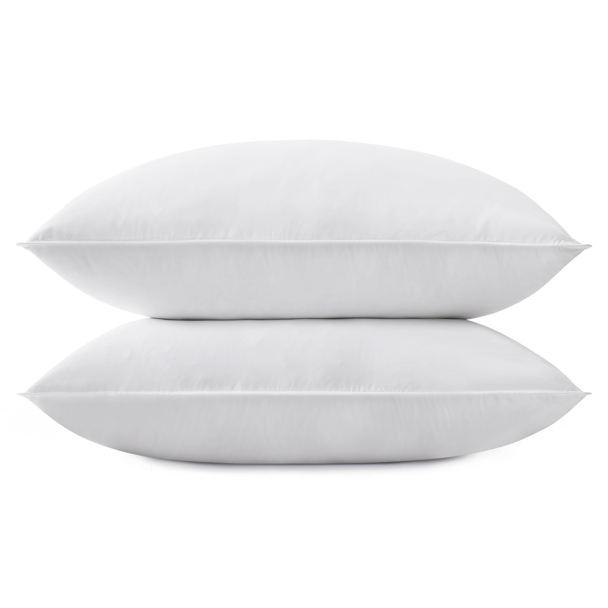 Grey Goose Feather Down Pillow for Sleeping(2 Pack)- King Size(20IN×36IN)