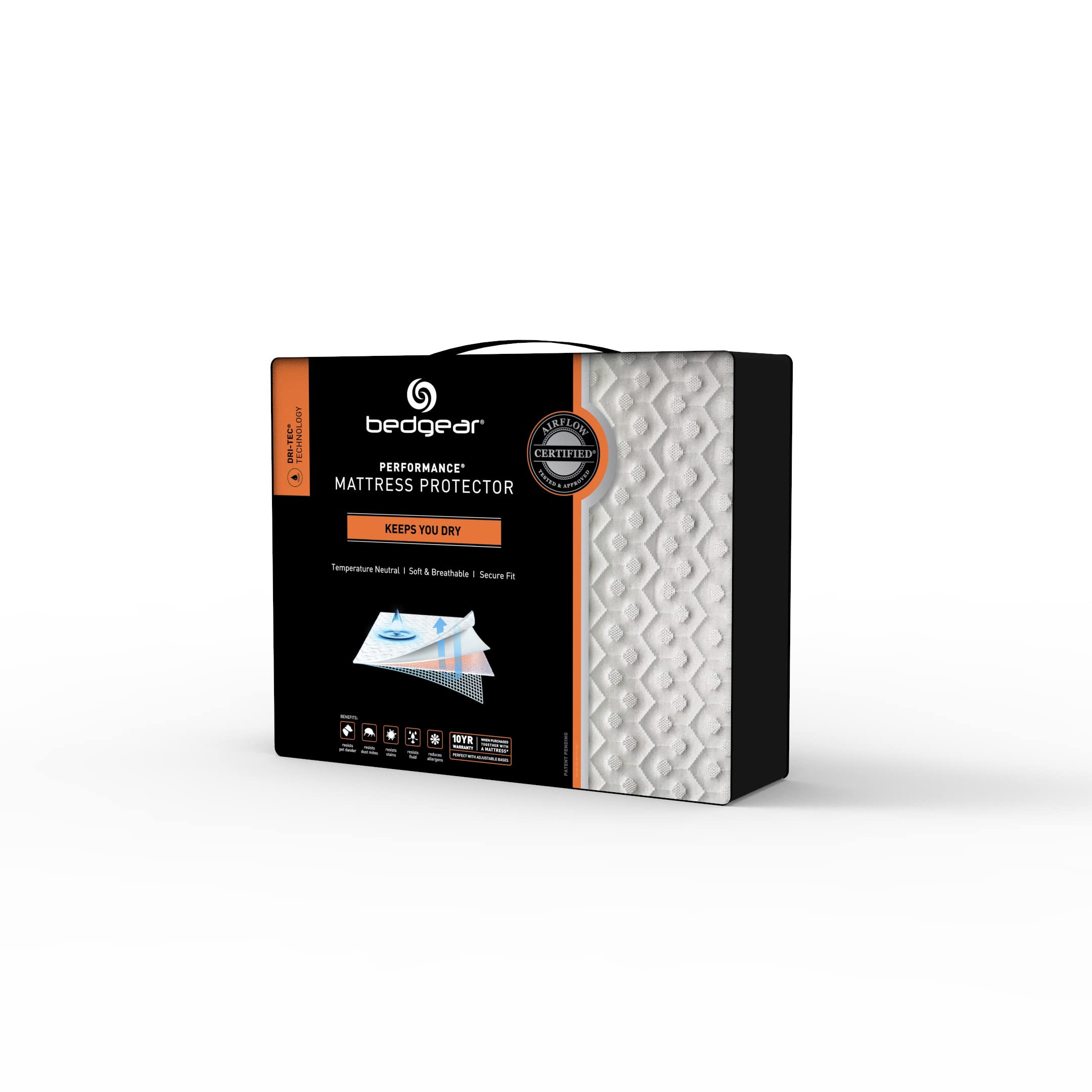 Queen Dri-Tec Waterproof Mattress Protector - Adjustable Base Compatible -Washable