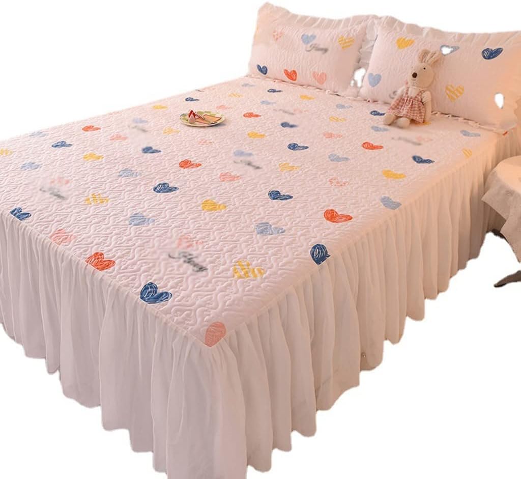 Thickened Bedspread Bed Skirt Type Single Piece Skin-Friendly Clip Cotton Bed Apron