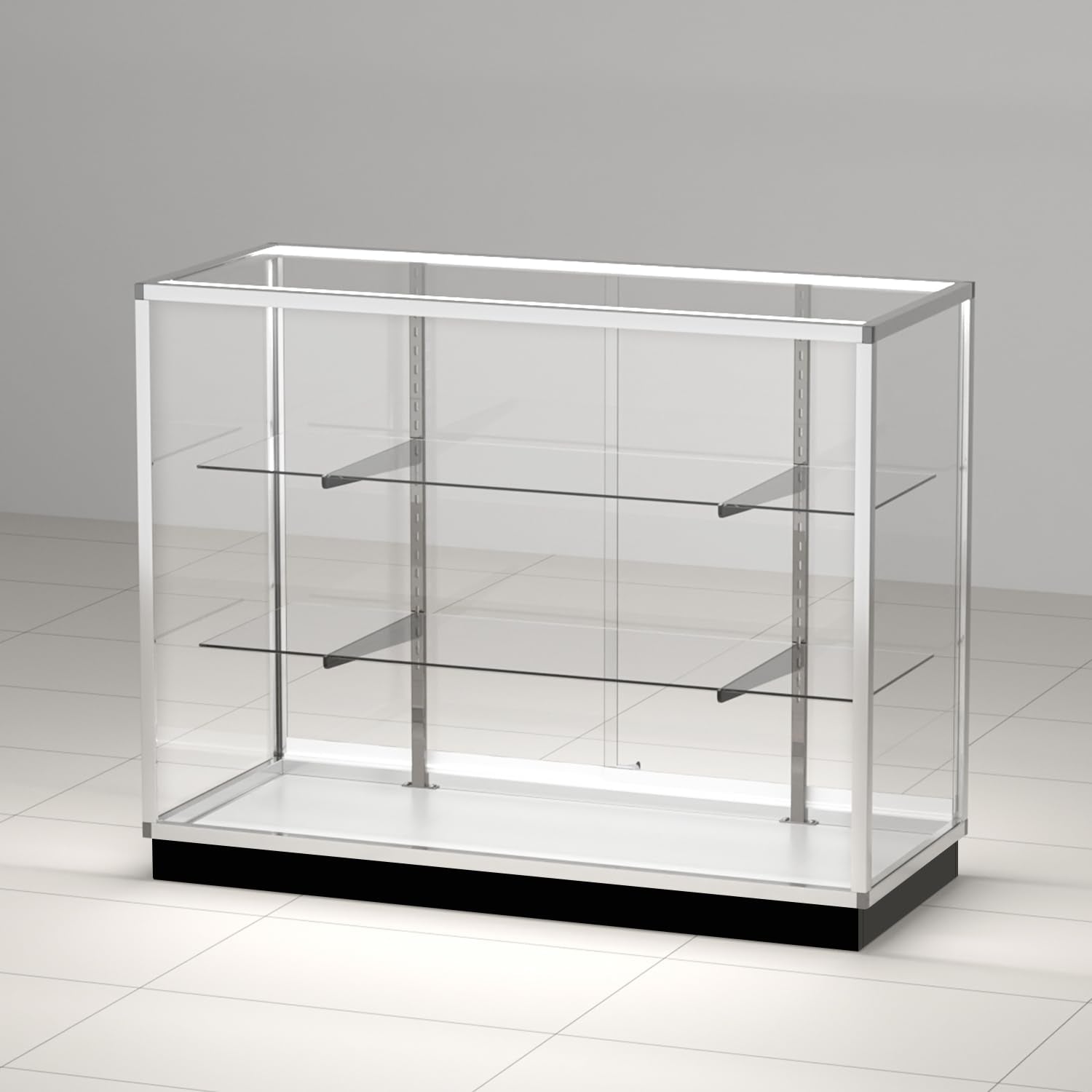 48-Inch Glass Display Showcase Cabinet