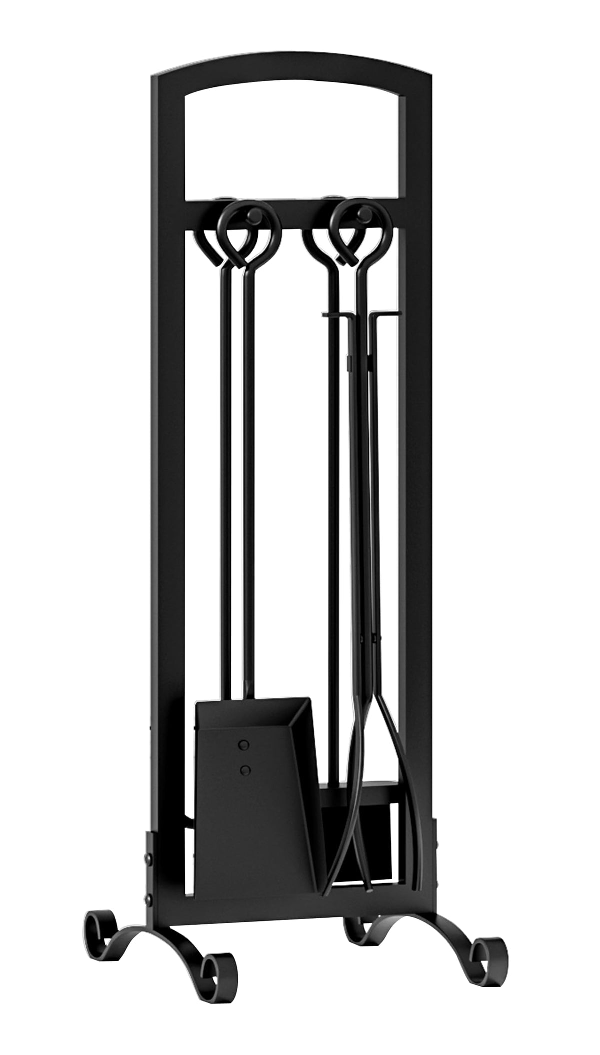5-Piece Fireplace Tool Set with Stand