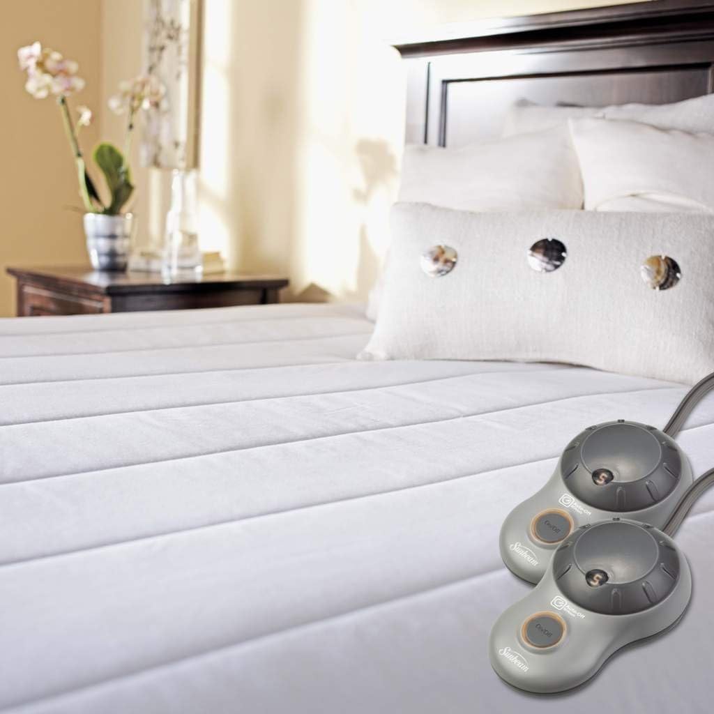 Heated Mattress Pad | Quilted Polyester, 10 Heat Settings, White