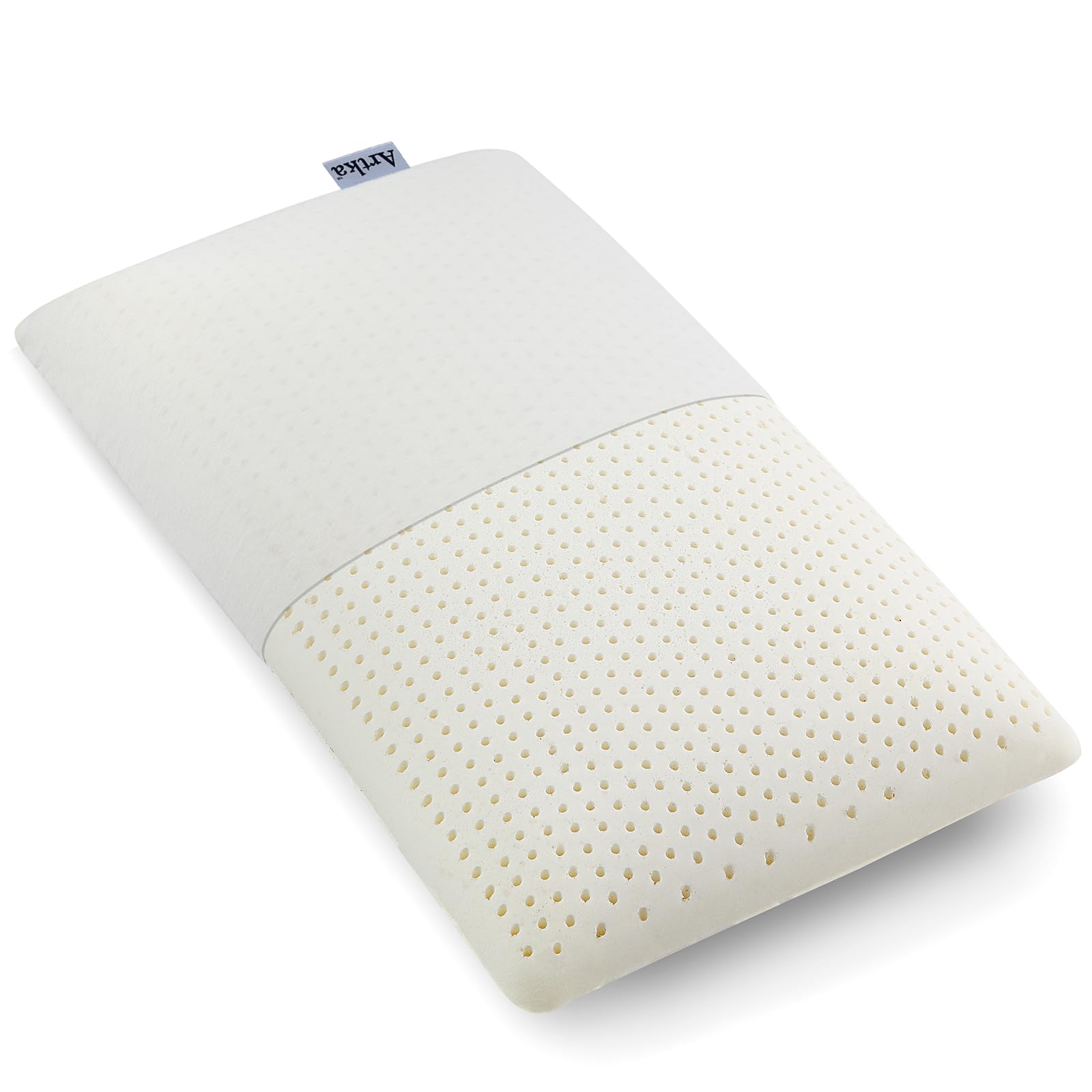 100% Natural Latex Pillow, Soft Bed Pillow for Sleeping with Removable