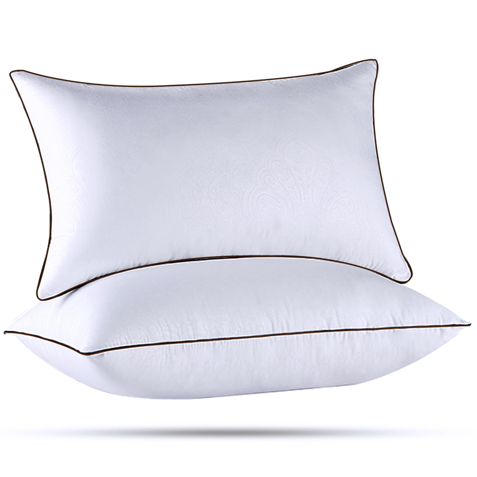 King Size Pillows Set of 2, Luxury Hotel Bed Pillows Set with Down Alternative