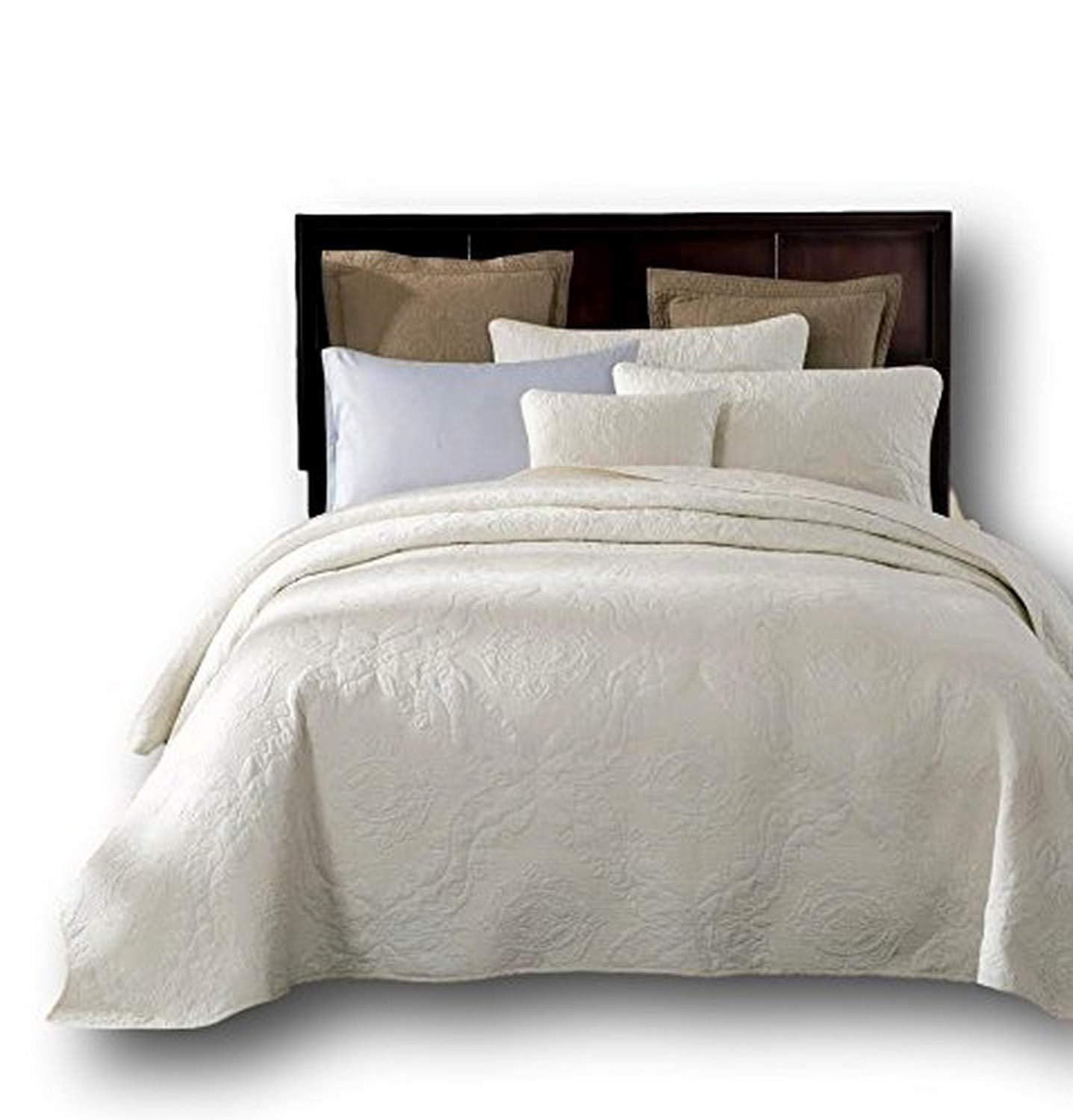JHW-643-T-CK Quilt, California King, White