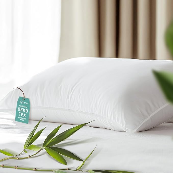 Hypoallergenic Viscose from Bamboo Soft Pillows with Down Alternative Filling