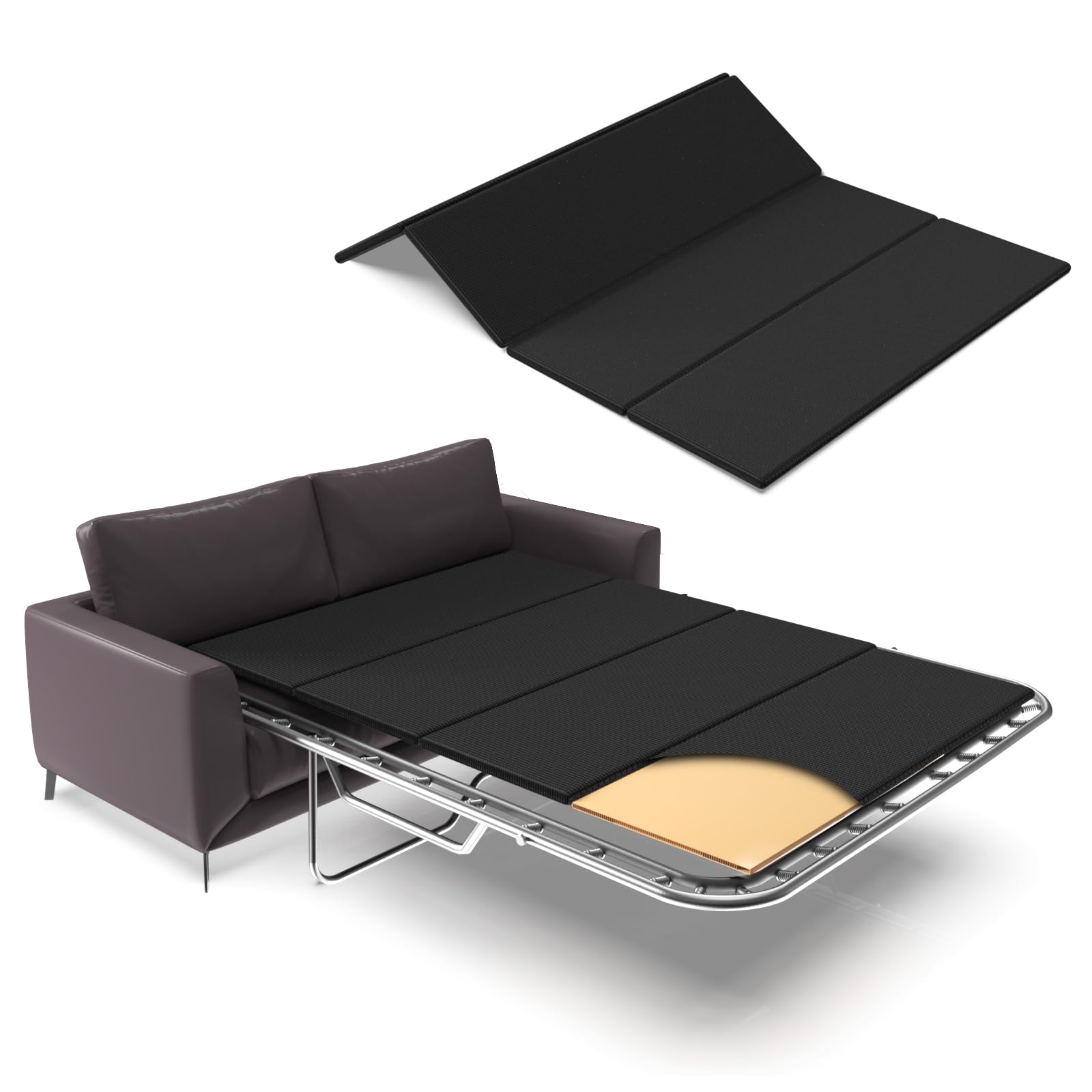 Folding Spring Box,Large Double Bed 8MM, Light and Thin Bed