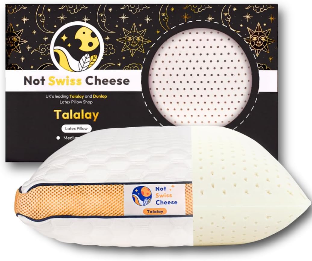 Premium Talalay Latex Foam Pillow | Natural Medium Soft Orthopedic Cervical