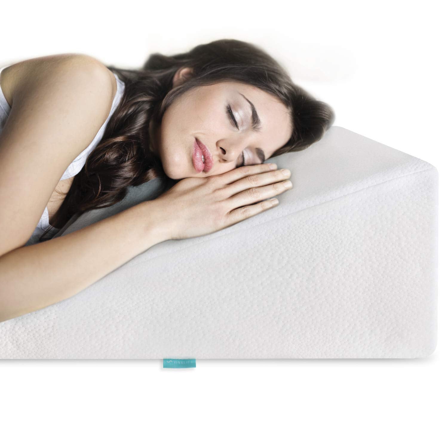 Wedge Pillow Gel Memory Foam Top - Cooling Elevated Support Cushion
