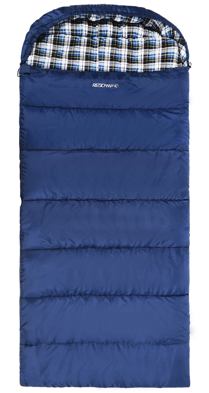 Cotton Flannel Sleeping Bag for Adults, XL 32/41/50F Comfortable