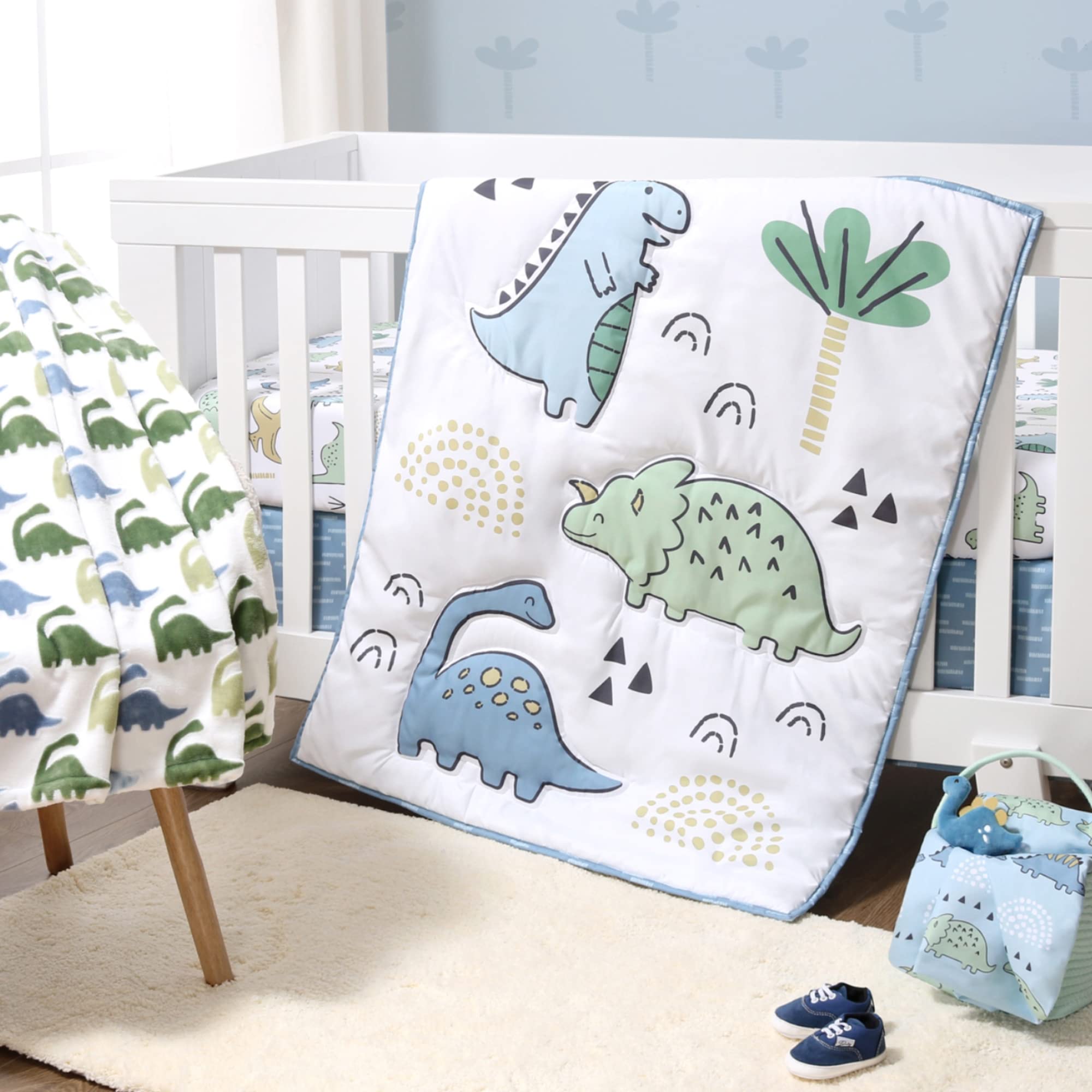 5 Piece Baby Crib Bedding Set for Boys - Newborn, Infant & Toddler Nursery Bed