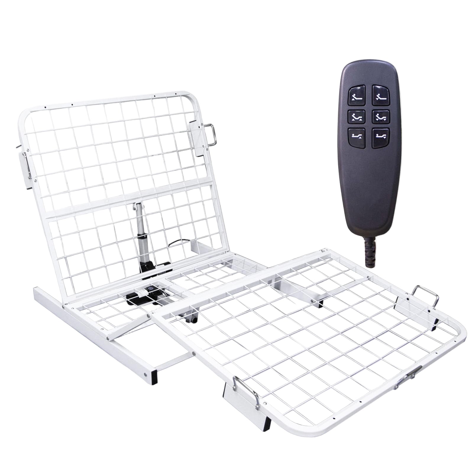 Twin Adjustable Bed Frame with Head and Foot Incline, No Legs