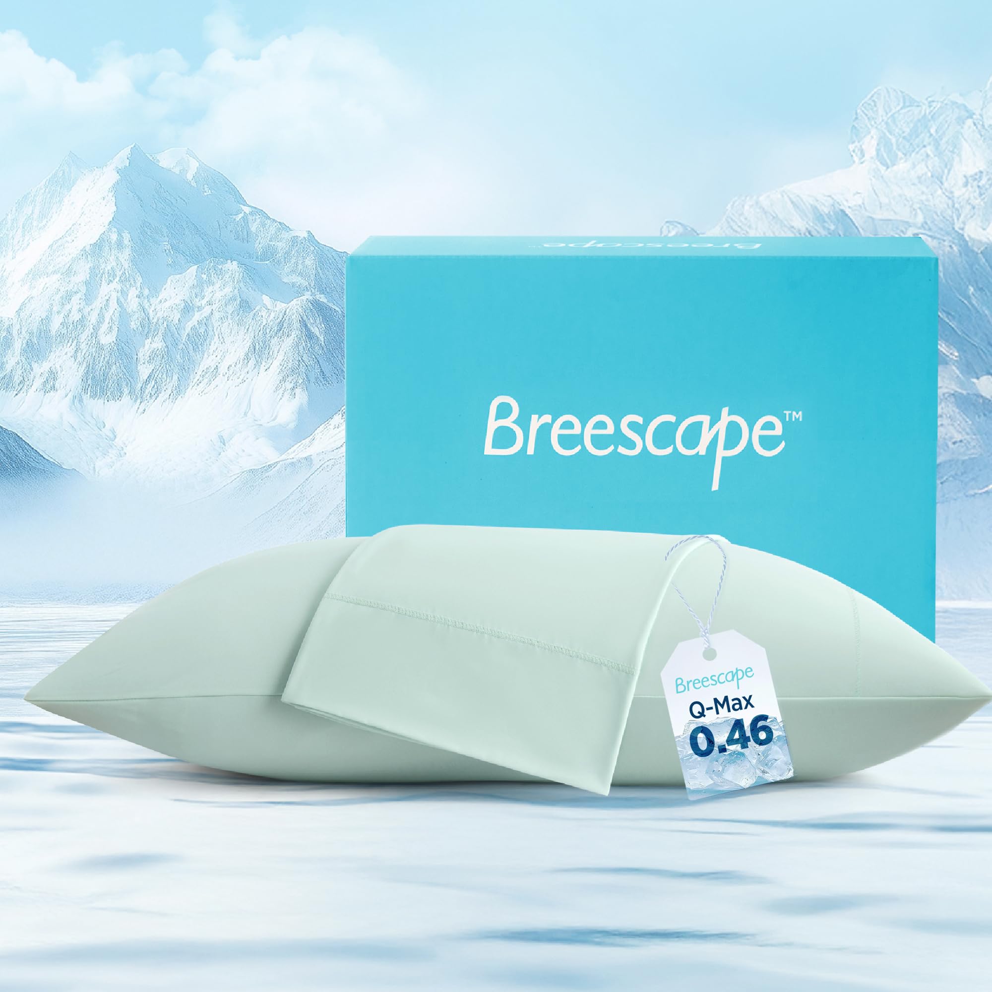 Cooling Pillow Cases King Size - BlendTek™ Dry & Cool Technology for Hot
