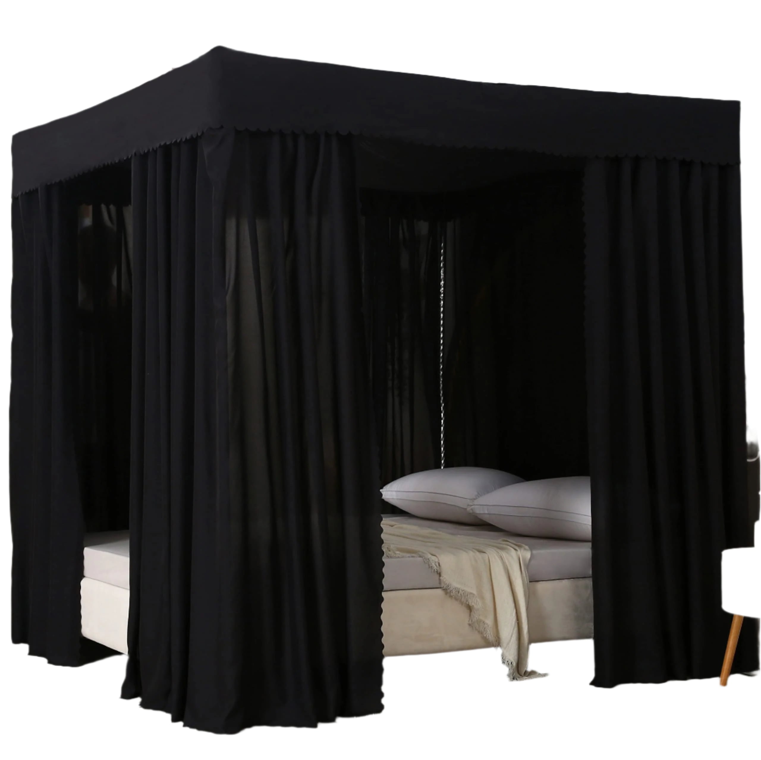 Canopy Bed Curtains King Bed Canopy for Girls, Canopy Curtains and Bed Curtains