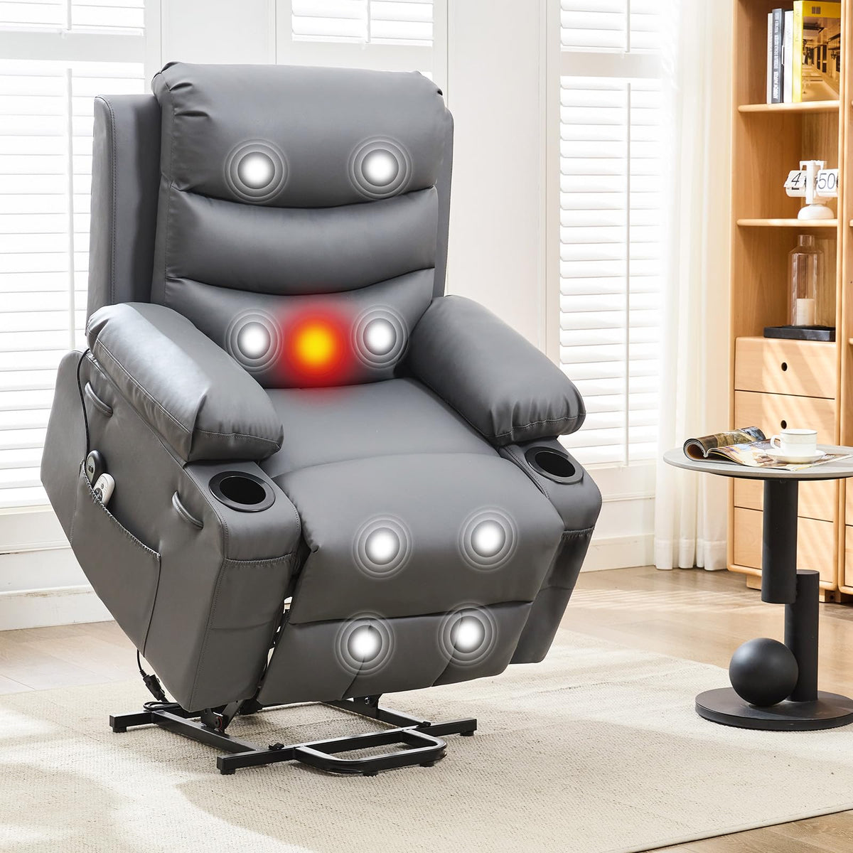 Power Lift Recliner Chair with Heat & Massage