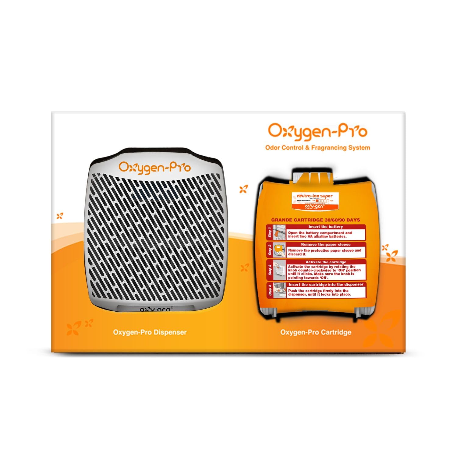 Starter Kit - Commercial Air Freshener and Deodorizer, Wall Mounted