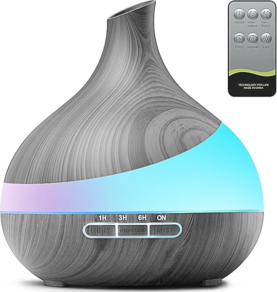 500ML Essential Oil Diffuser: Aroma Diffuser with Remote Control