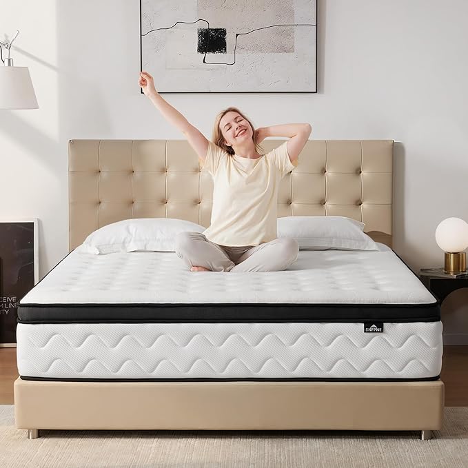 King Size Mattress 14 Inch - Medium Firm Hybrid Mattress King