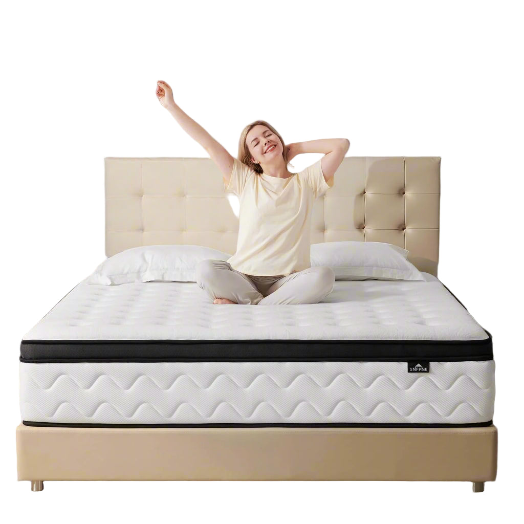 King Size Mattress 12 Inch - Medium Firm Hybrid Mattress