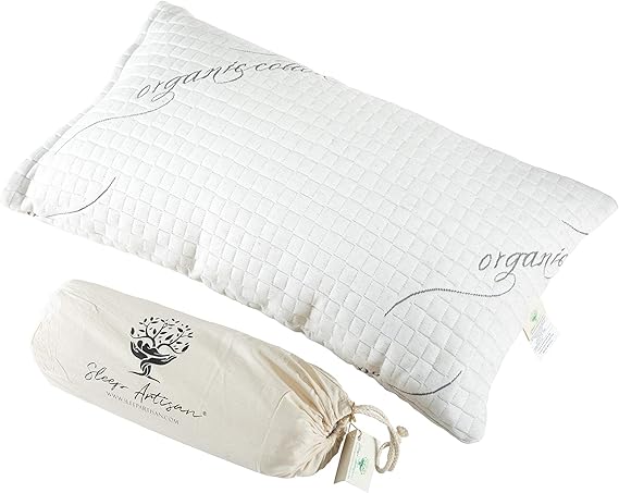 Latex Pillow Standard Size Adjustable Bed Pillows with Washable Cover