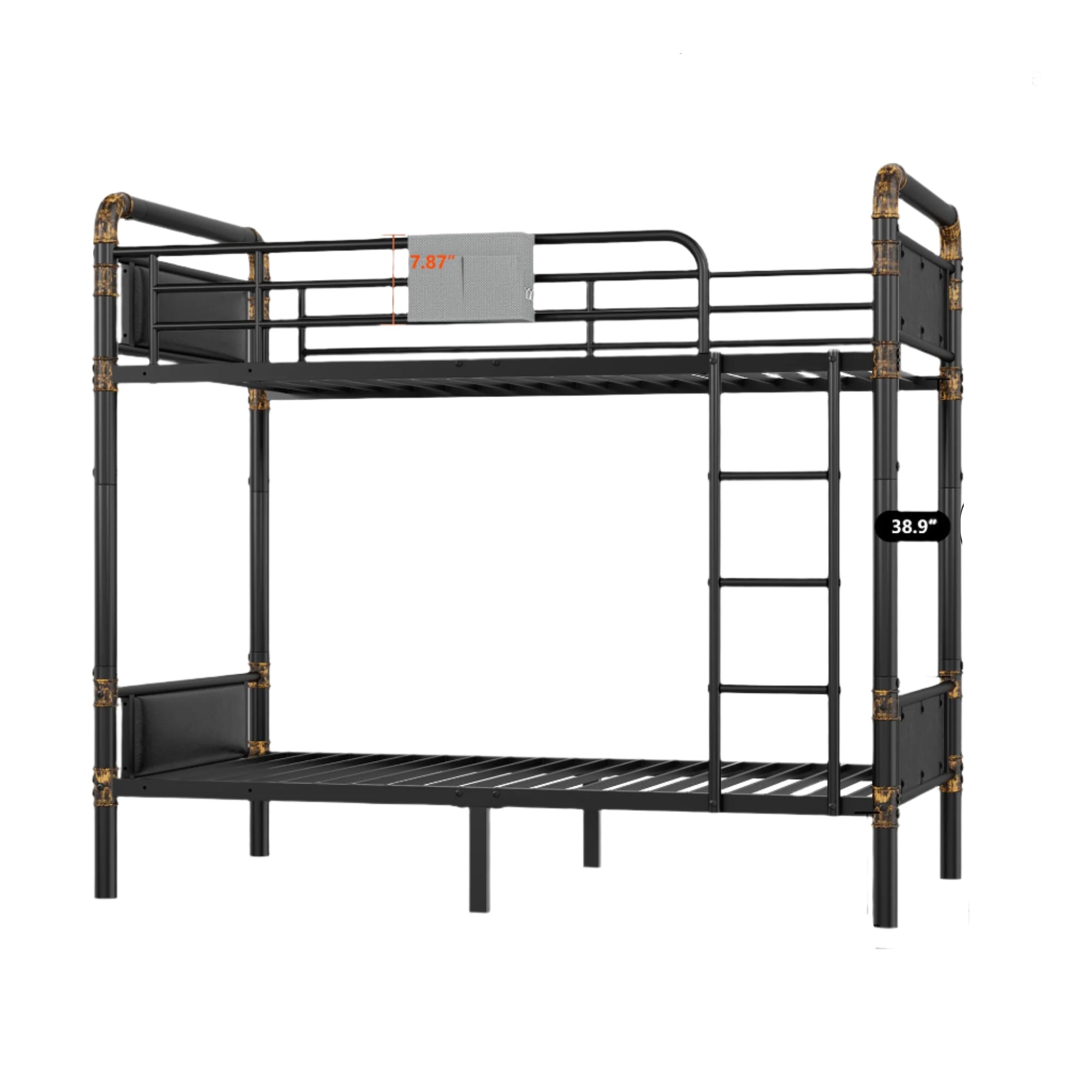 Bunk Bed Twin Over Twin, Convertible Twin Bunk Beds into 2 Individual Twin