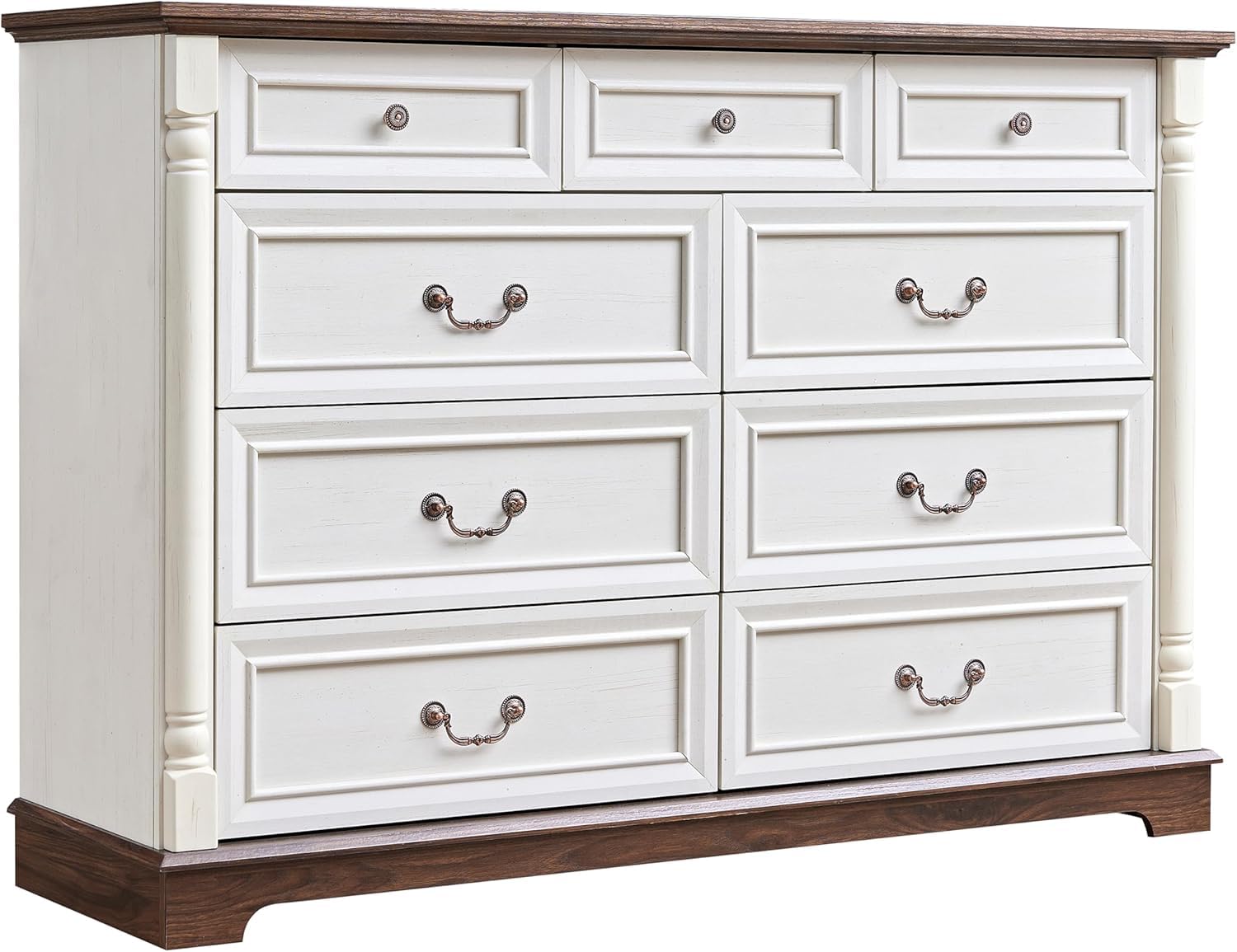 9 Drawer Dressers for Bedroom, 54" Wood Dresser with Deep Drawers