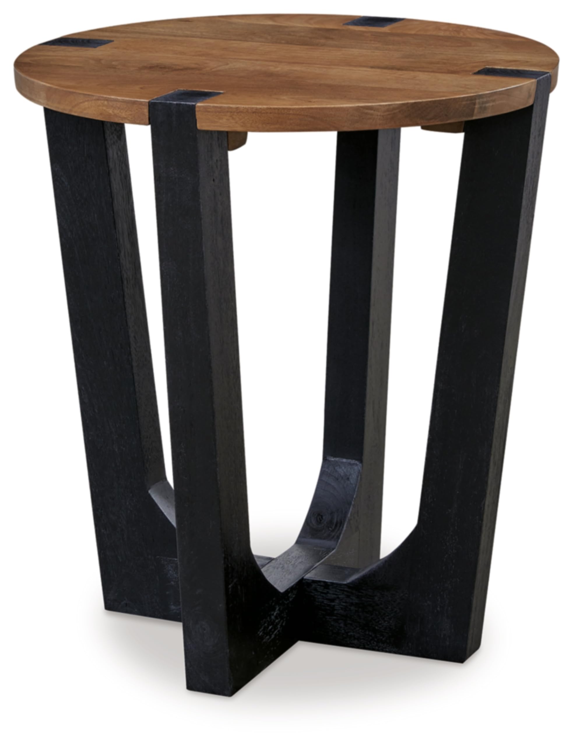 Hanneforth Round Mango Wood End Table