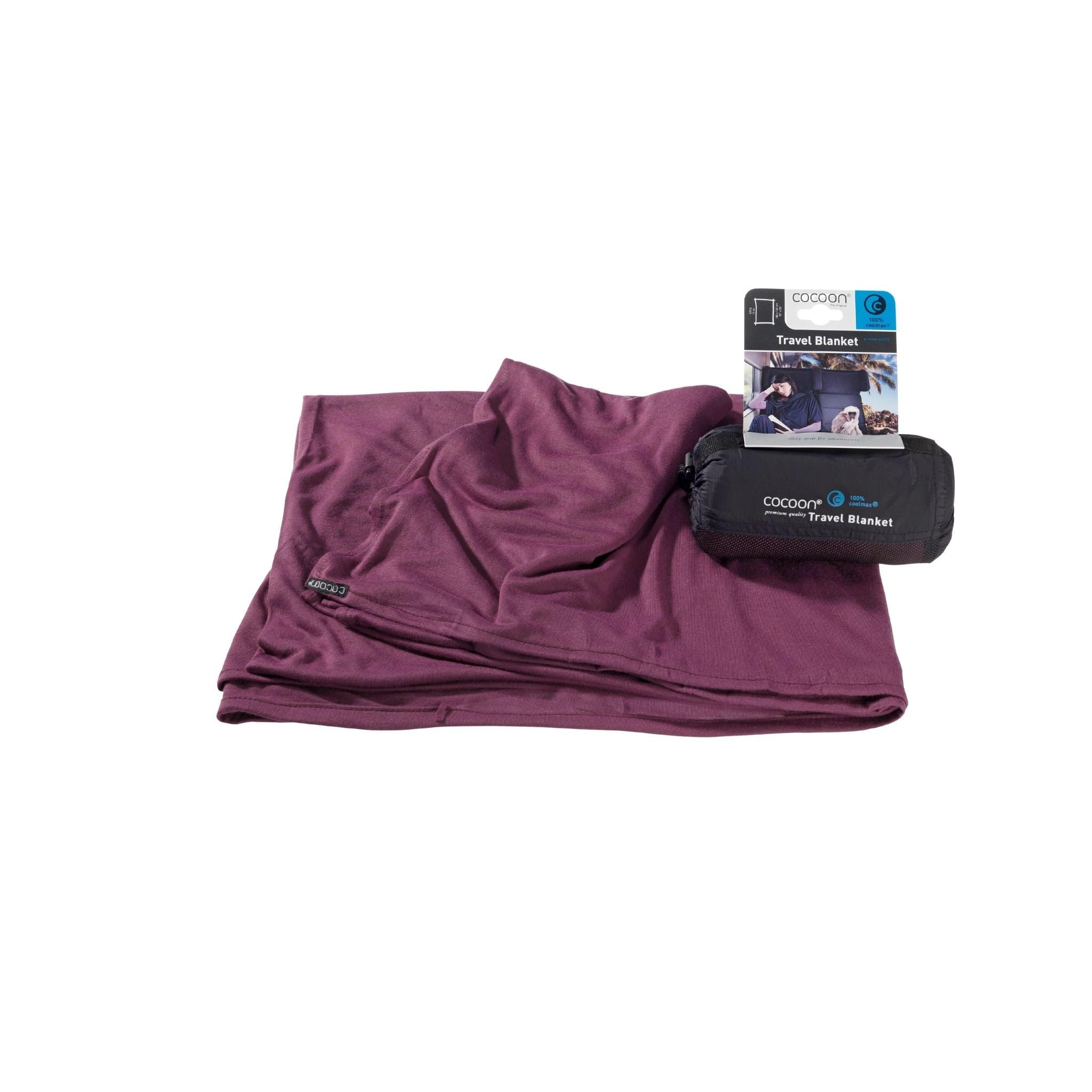 premium - Coolmax - Travel Blanket - Raspberry