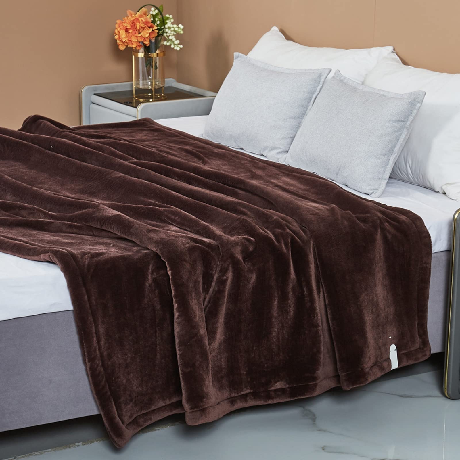 Electric Blanket, Flannel Heated Blanket Electric Throw