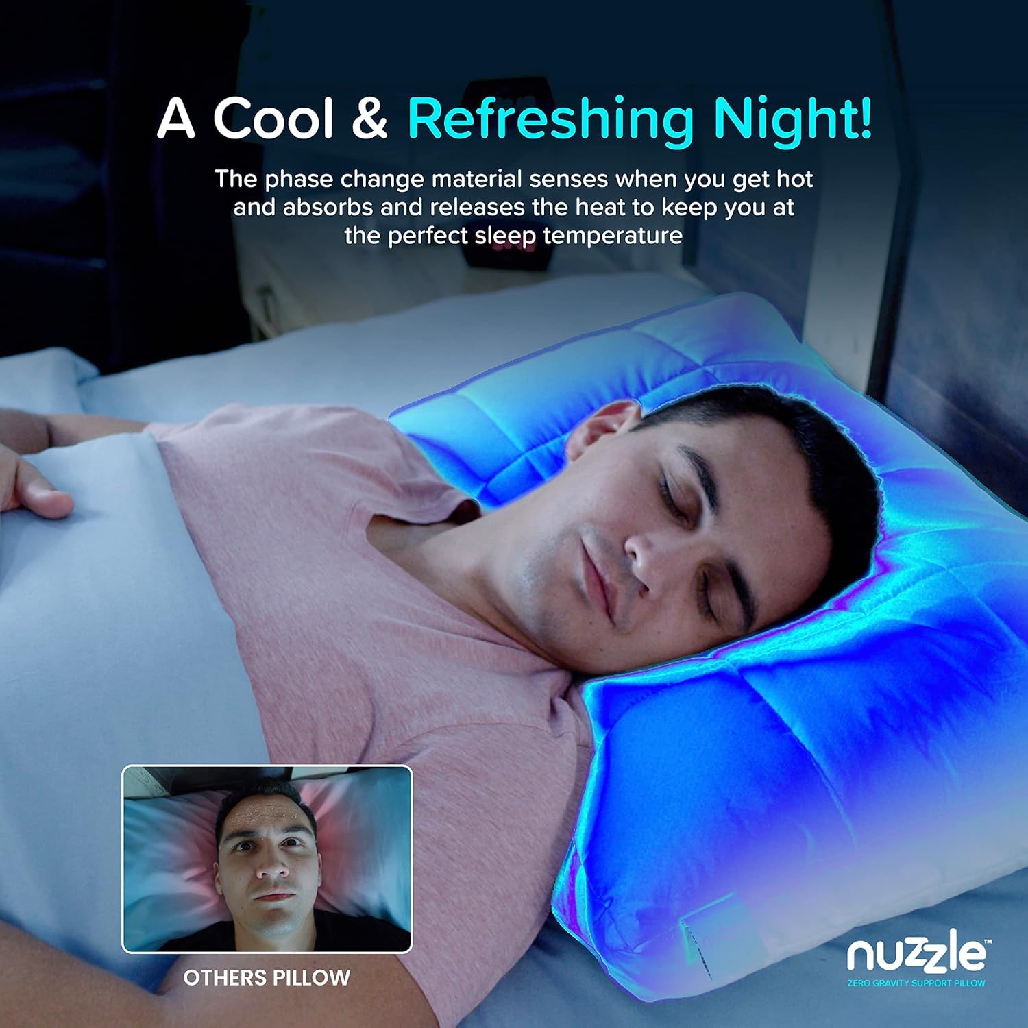 Cooling Adjustable Pillow for Side Sleepers, Luxury King Size Bed Pillow Hotel