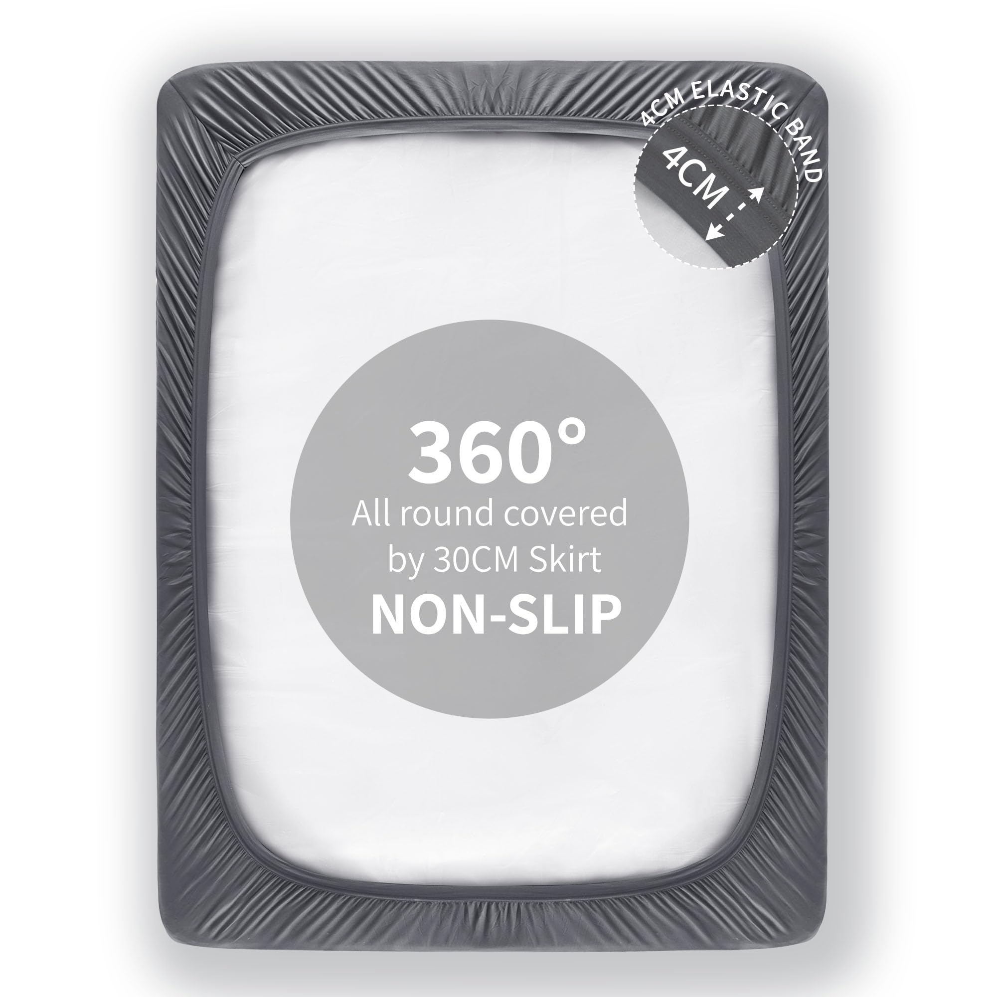Waterproof Mattress Protector, King Mattress Topper with Deep Pocket up to 21'' Microfiber