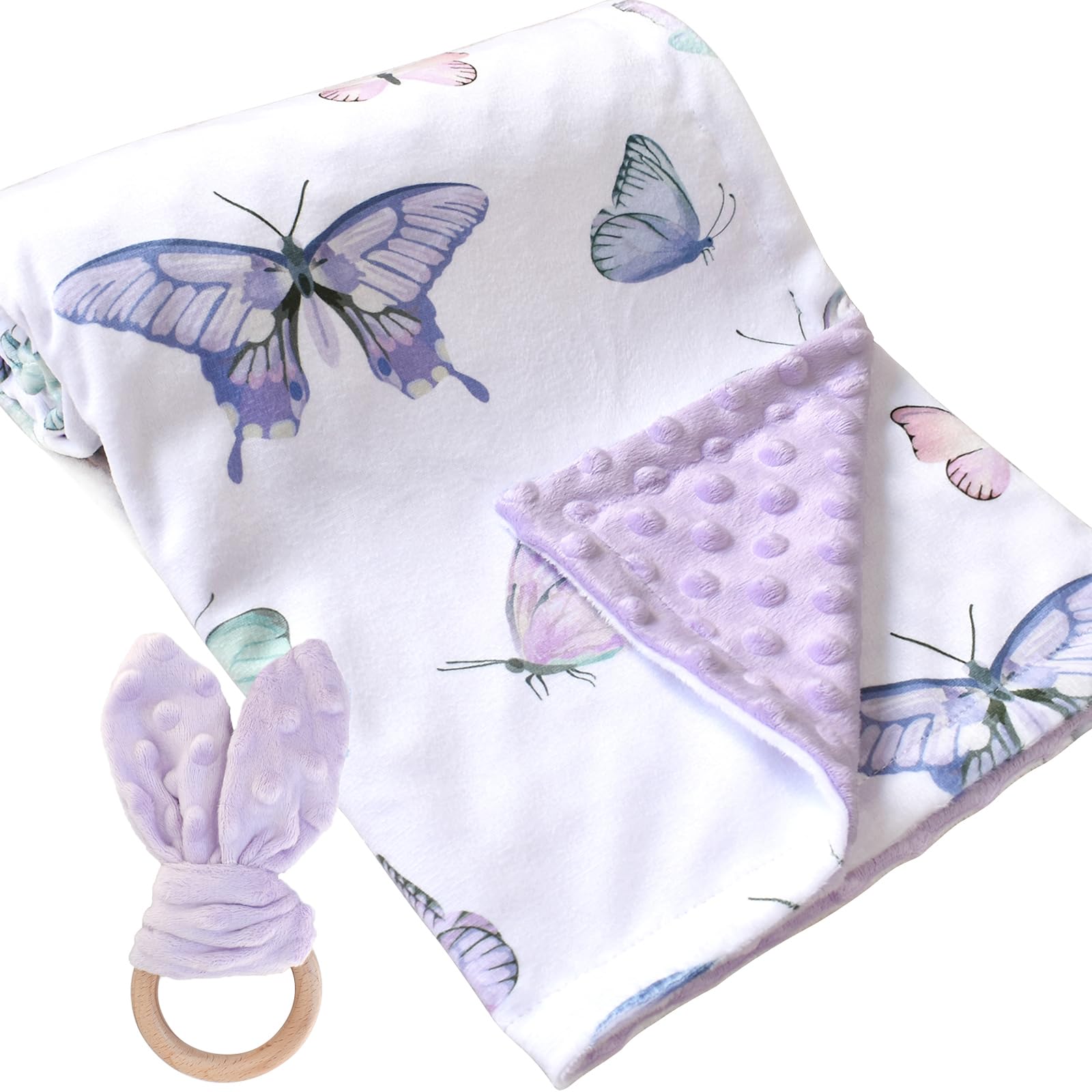 Boys Girls Soft Minky Blanket for Newborn Infant Toddler Used