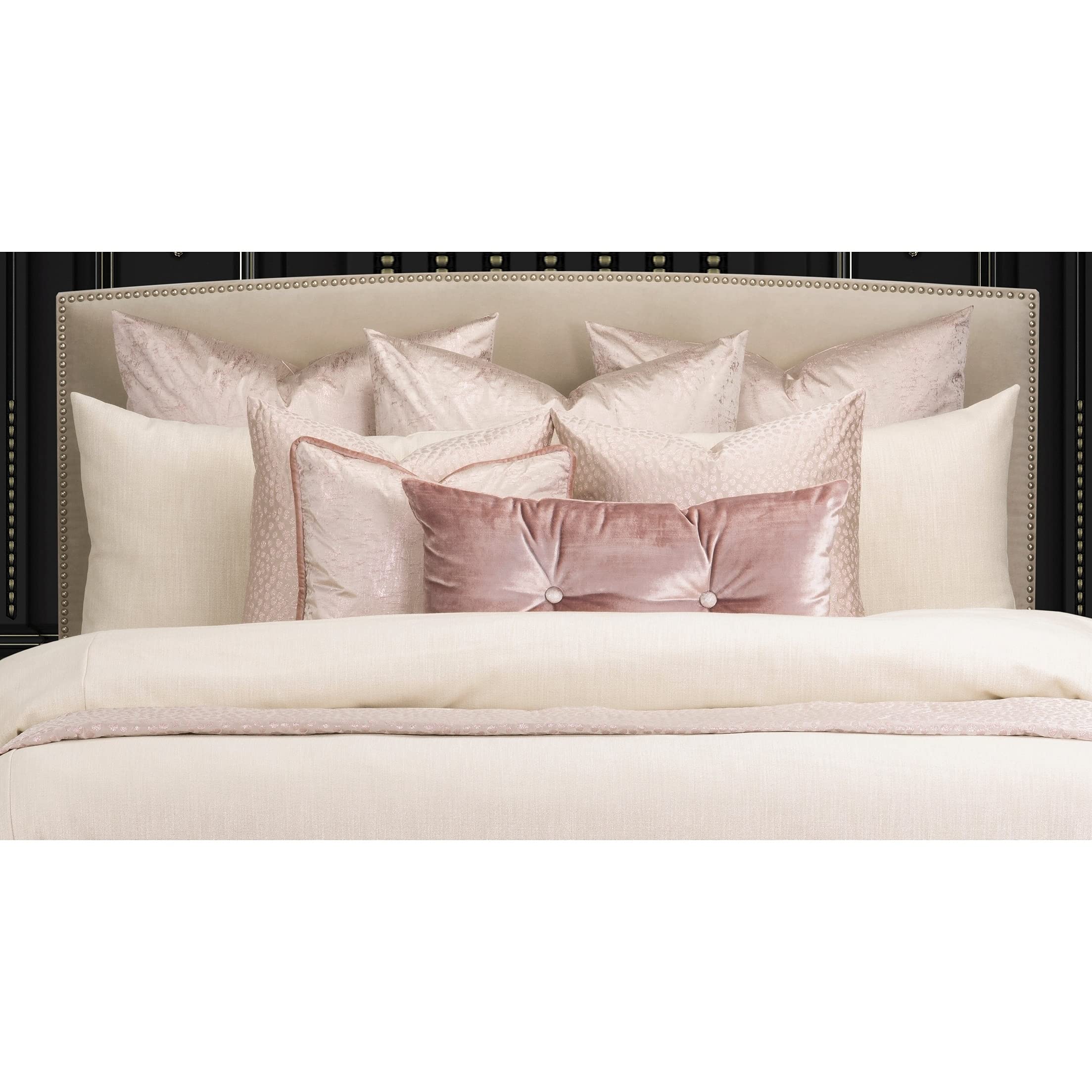 Scott Fitzgerald Lumiere Cream Luxury Duvet Cover and Insert Set Queen 6 Piece