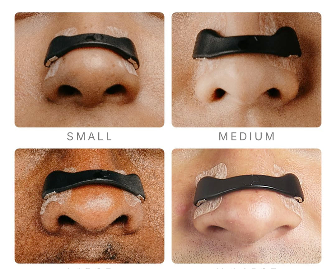 Nasal Strip Starter Kit (30 Count, Black) - Boost Oxygen Intake, Reduce Snoring