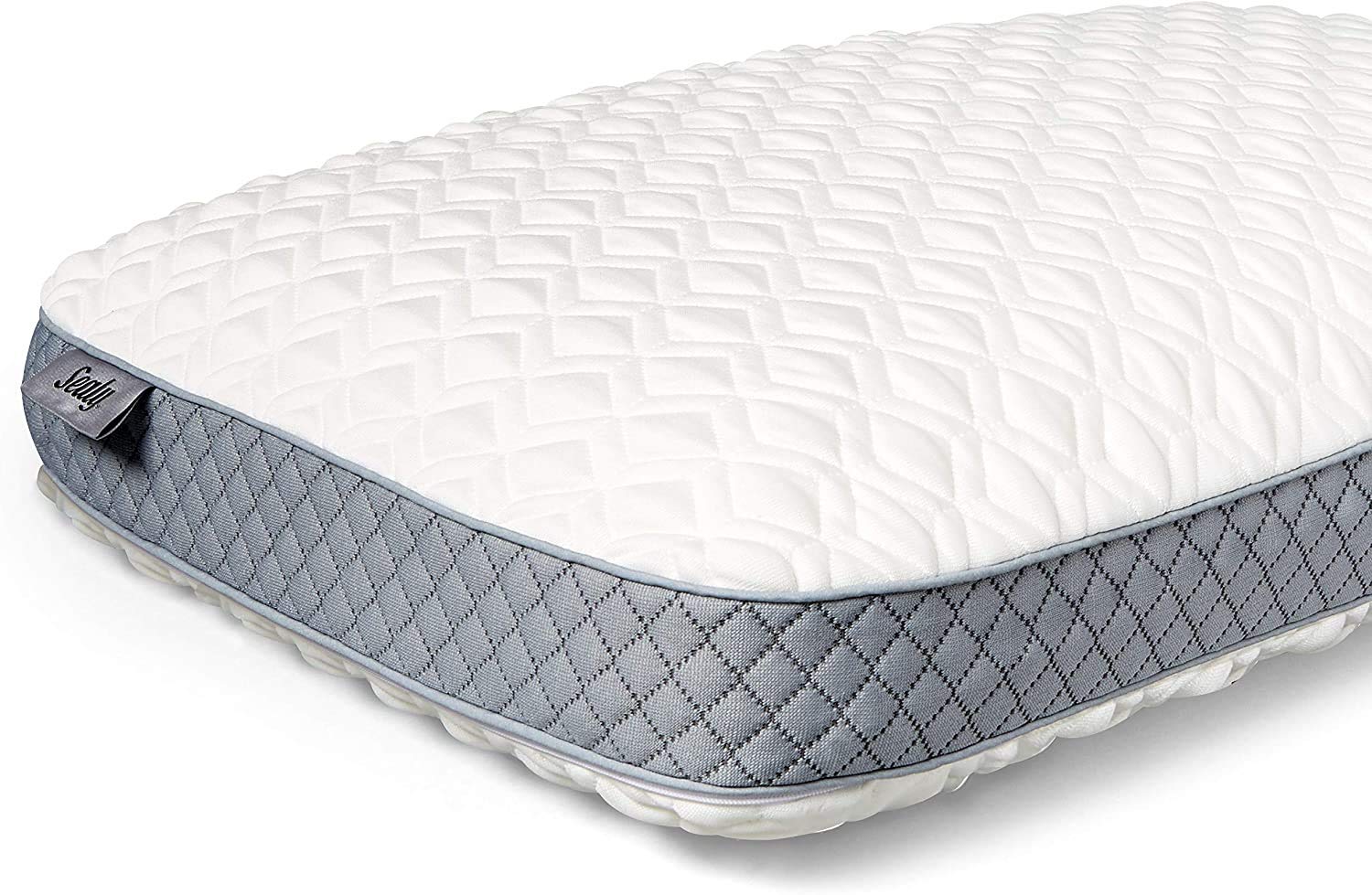 Bed Pillow for Pressure Relief, Adaptive Memory Foam with Washable Knit Cover